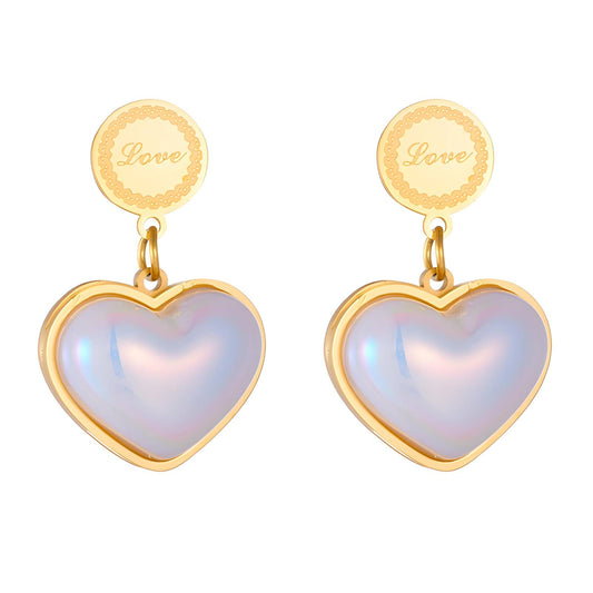 18 Karat Gold Hearts Earrings