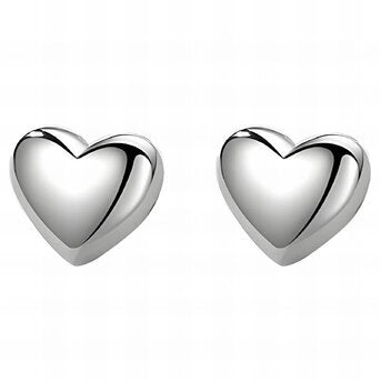 Stainless Steel Heart Studs