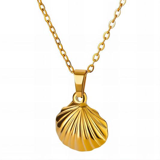 18 karat Gold plated Seashell necklace